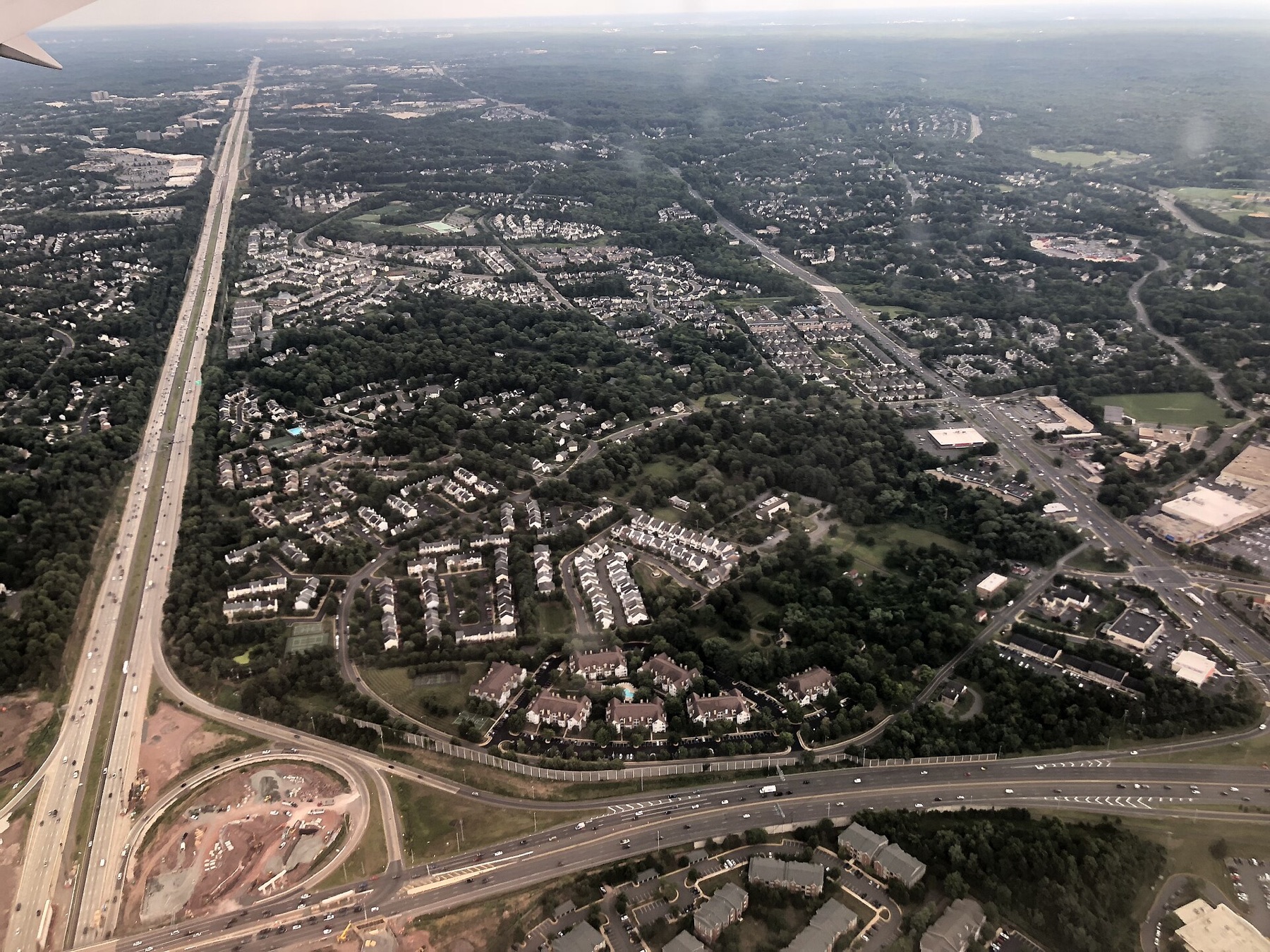 Aerial view of Centreville, Virginia